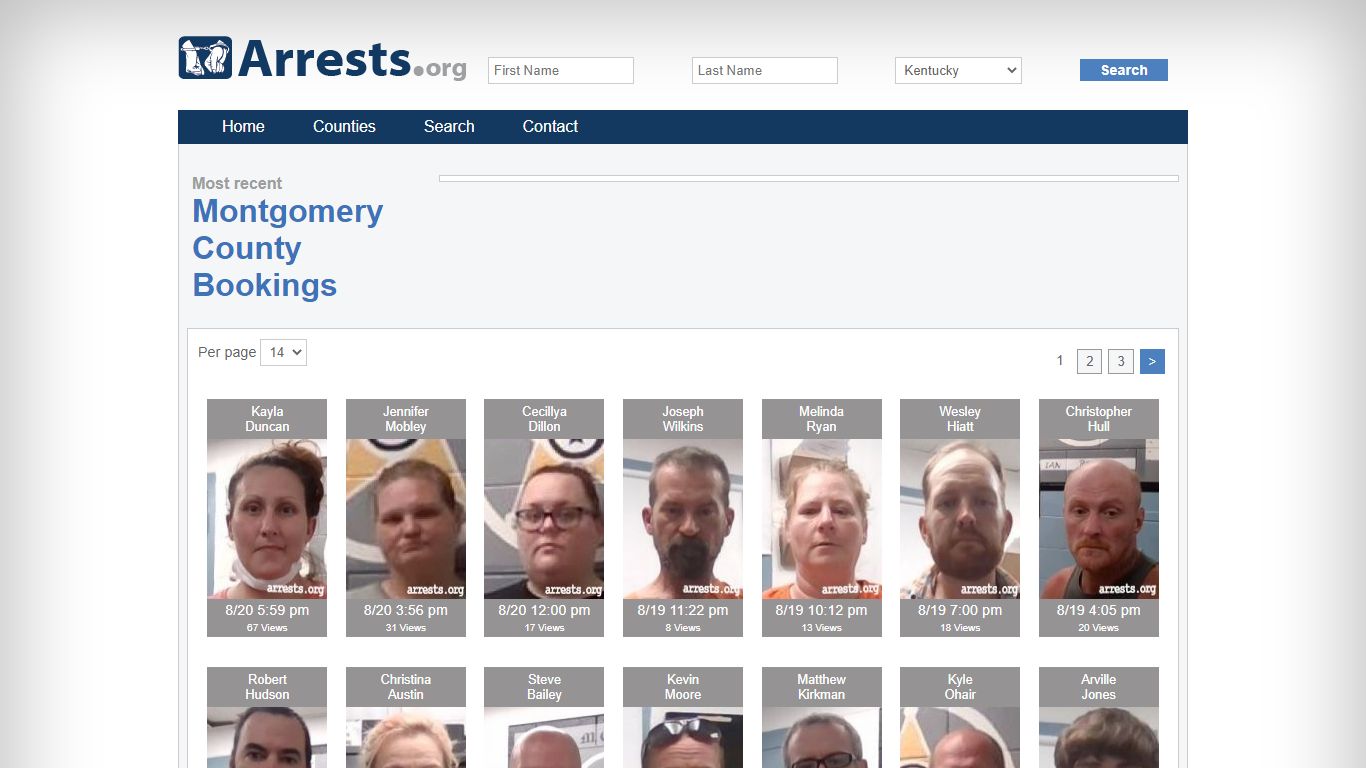 Montgomery County Arrests and Inmate Search