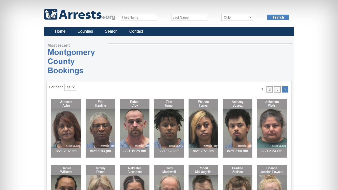 Montgomery County Arrests and Inmate Search